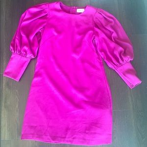 Beautiful Dark Pink long sleeve dress